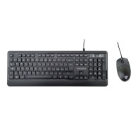 YASHI TASTIERA E MOUSE USB KIT, SOFT, NERO, ITA