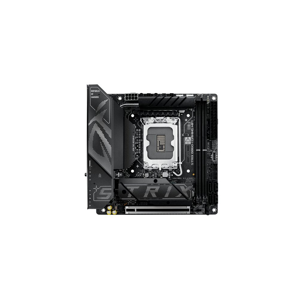 ASUS MB INTEL ROG STRIX B860-I GAMING WIFI, MINI ITX,  DDR5, 1PCI-Ex16, 2DIMM, HDMI/DP, 2M2/4SATA