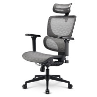 SHARKOON SEDIA OFFICE FABRIC SEAT BASE 4D ARMREST 5 HEIGHTS ADJUSTABLE  MAX WEIGHT CAPACITY 150KG