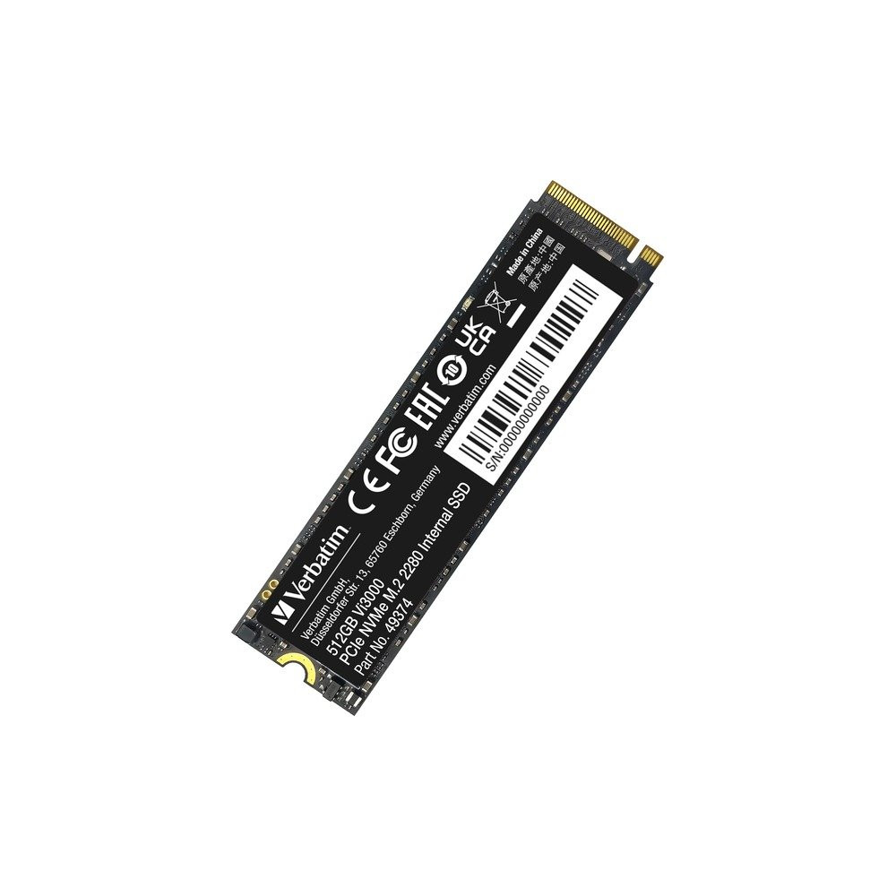 VERBATIM SSD INTERNO VI3000 512GB M.2 PCI-E R/W 3300/3300 GEN 3X4