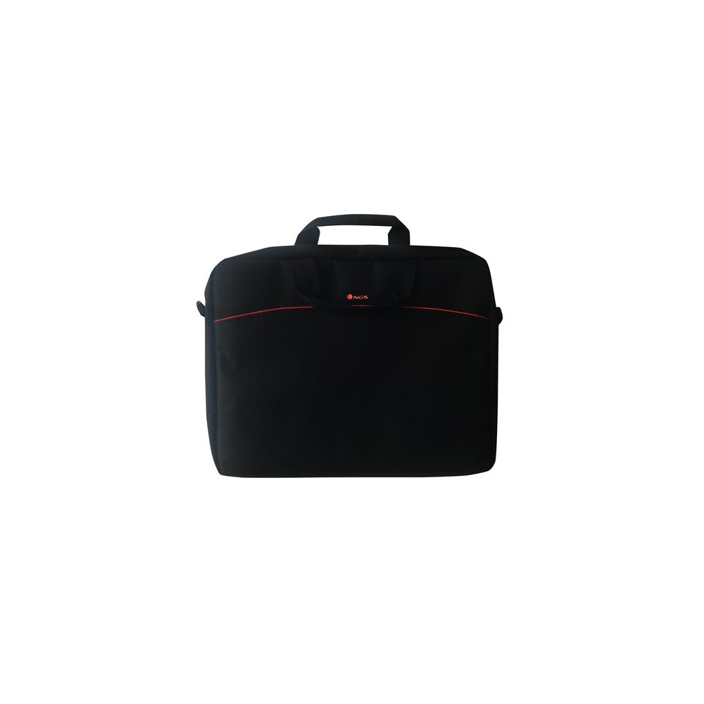 NGS BORSA PER NOTEBOOK UNIVERSALE FINO A 15,6" COLORE ROSSA E NERA - UNA TASCA E UN COMPARTIMENTO PER DOCUMENTI