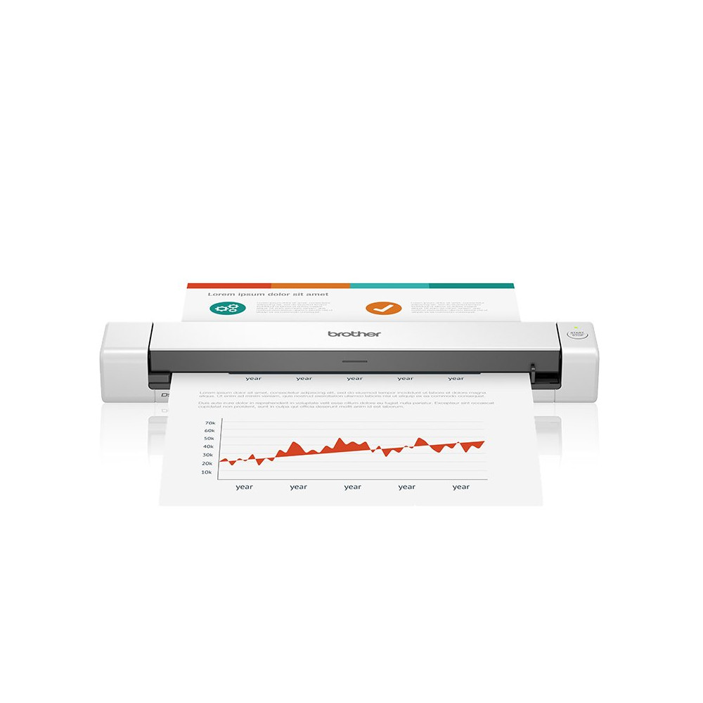 BROTHER SCANNER DOCUMENTALE PORTATILE DS-640 A4 15PPM, USB