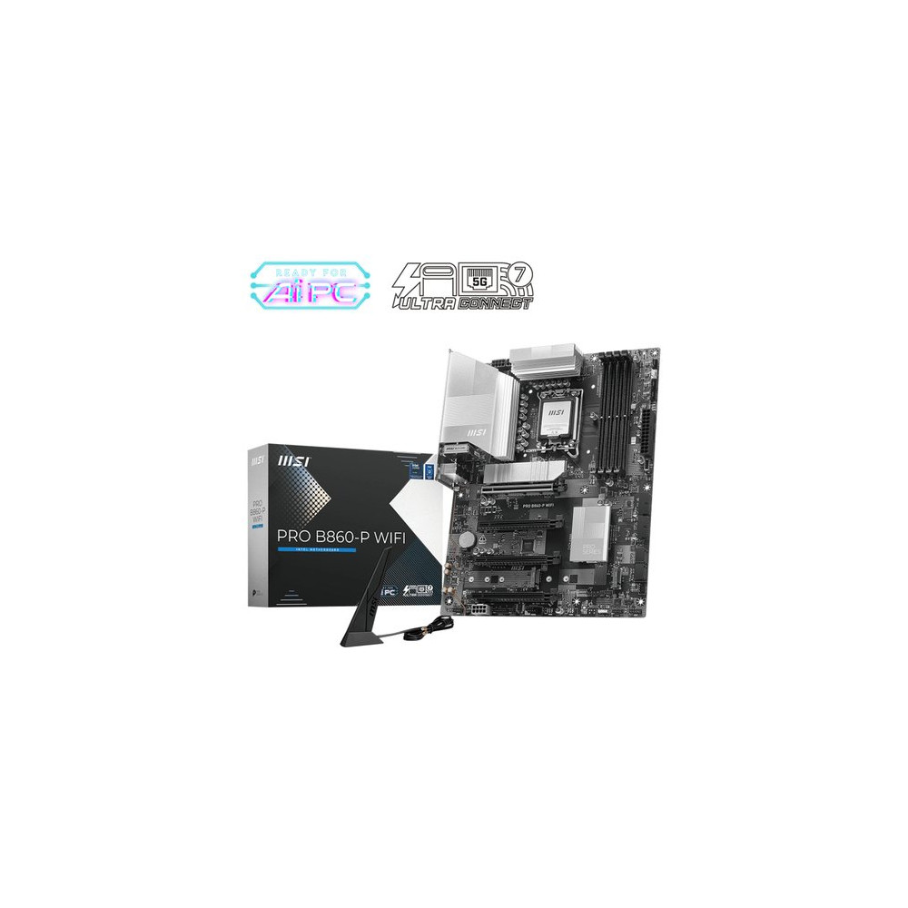 MSI MB INTEL PRO B860-P WIFI ATX DDR5, 2PCI-Ex16, 2PCI-Ex1, 4SATA3