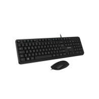 VULTECH TASTIERA E MOUSE BUNDLE, CON FILO USB, 2000DPI