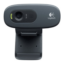 LOGITECH WEBCAM HD C270 USB 1MPX 1280X720  FLUID CRYSTAL MICROFONO INCORPORATO CLIP FISSAGGIO RILEVA