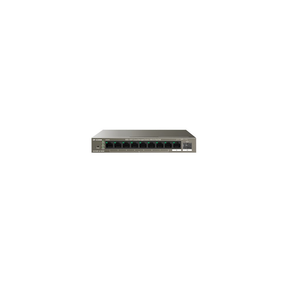 IP-COM SWITCH POE MANAGED L2, 10 PORT, 8 POE