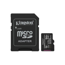 KINGSTON MICRO SDHC 64GB CANVAS SELECT 80R CL10 UHS-I CON ADATTATORE SD