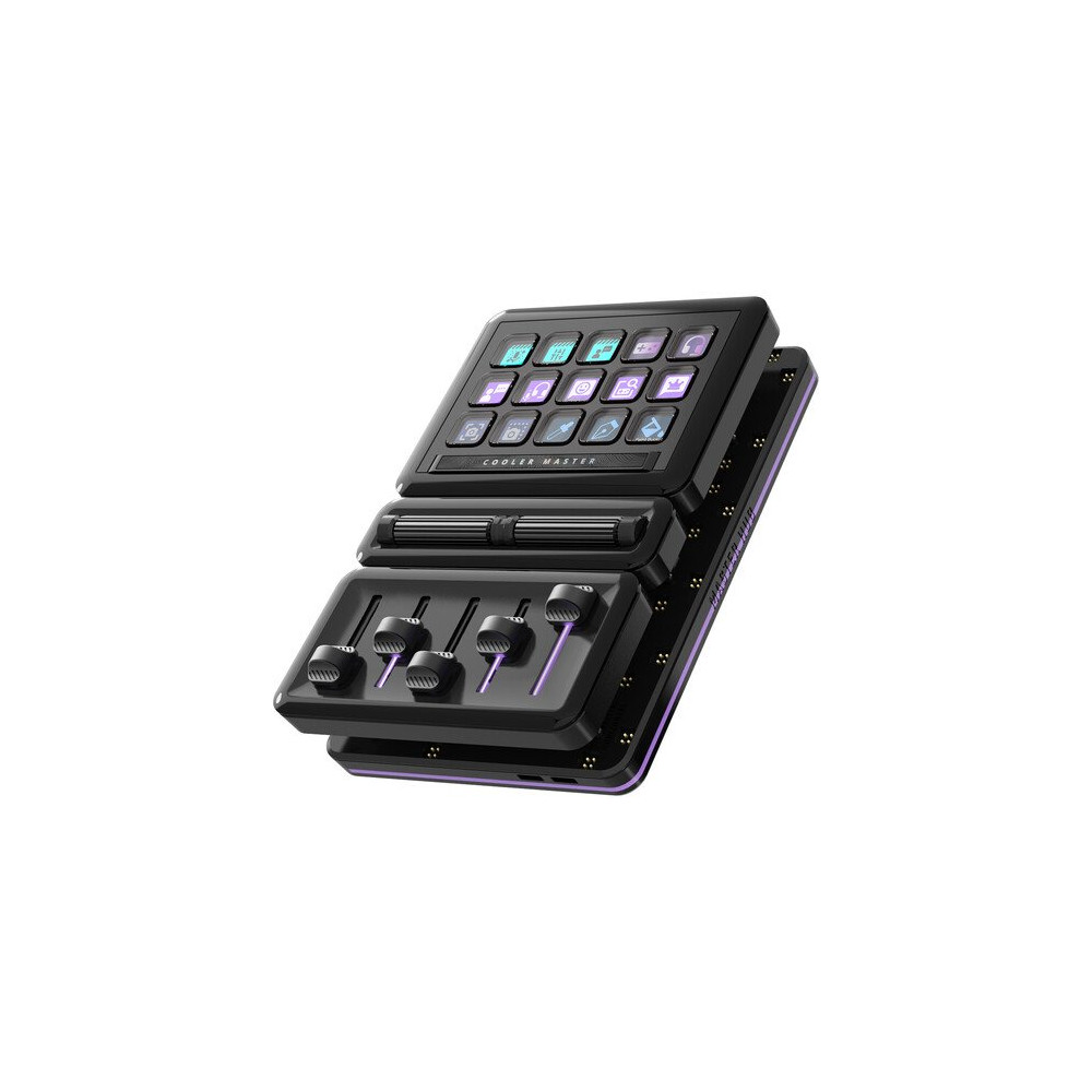 COOLER MASTER HUB, PIATTAFORMA MODULARE, BASE MAGNETICA, MODULI STREAMDECK E 2 ROLL E FADER