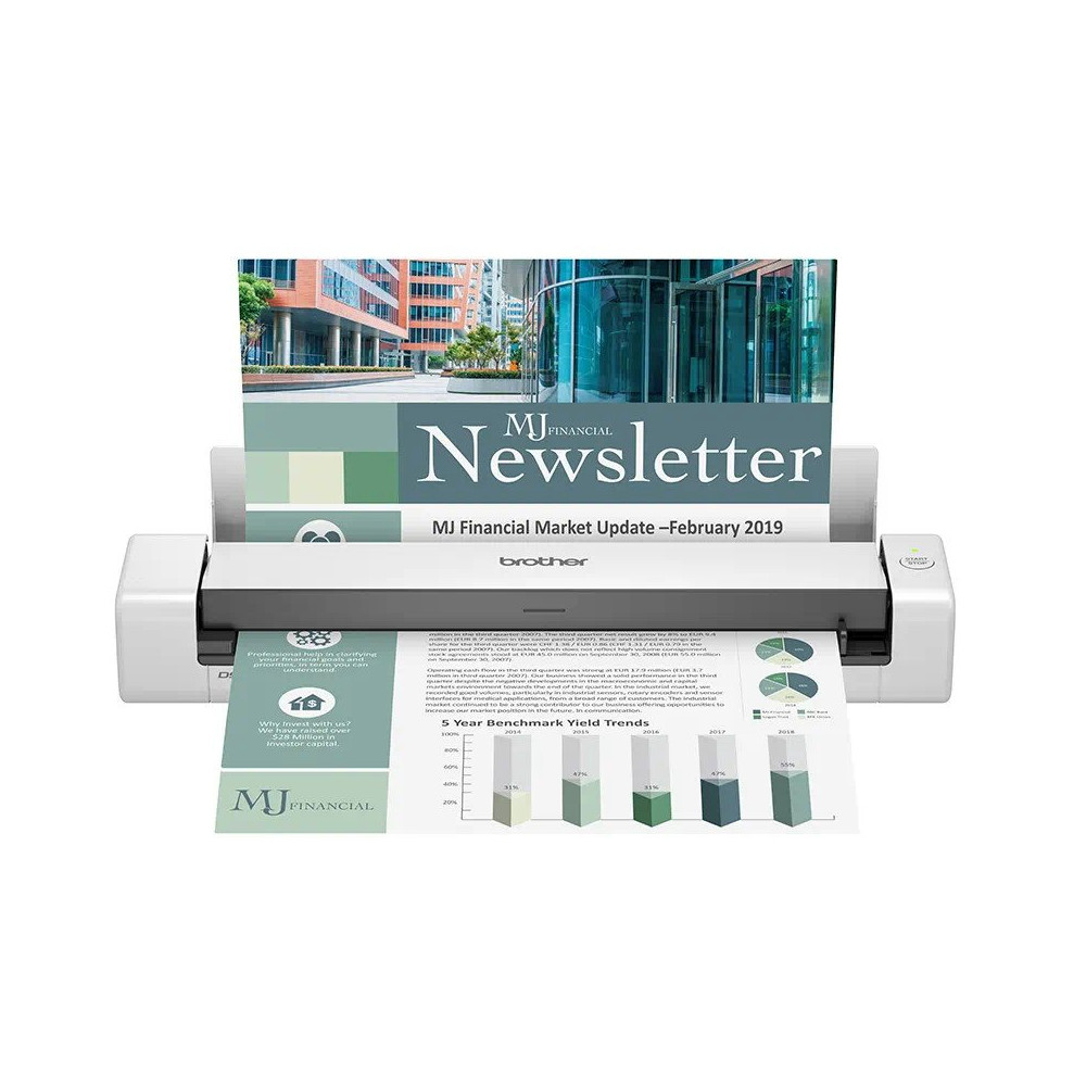 BROTHER SCANNER DOCUMENTALE PORTATILE DS-740D A4 15PPM, FRONTE/RETRO, USB