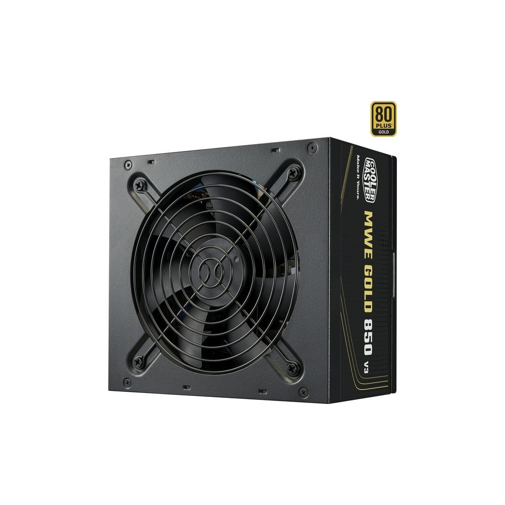 COOLER MASTER ALIMENTATORE MWE GOLD 850 V3, 850W 80+GOLD NON MODULARE ATX 3.1 VENTOLA 120MM, GAR 5 A