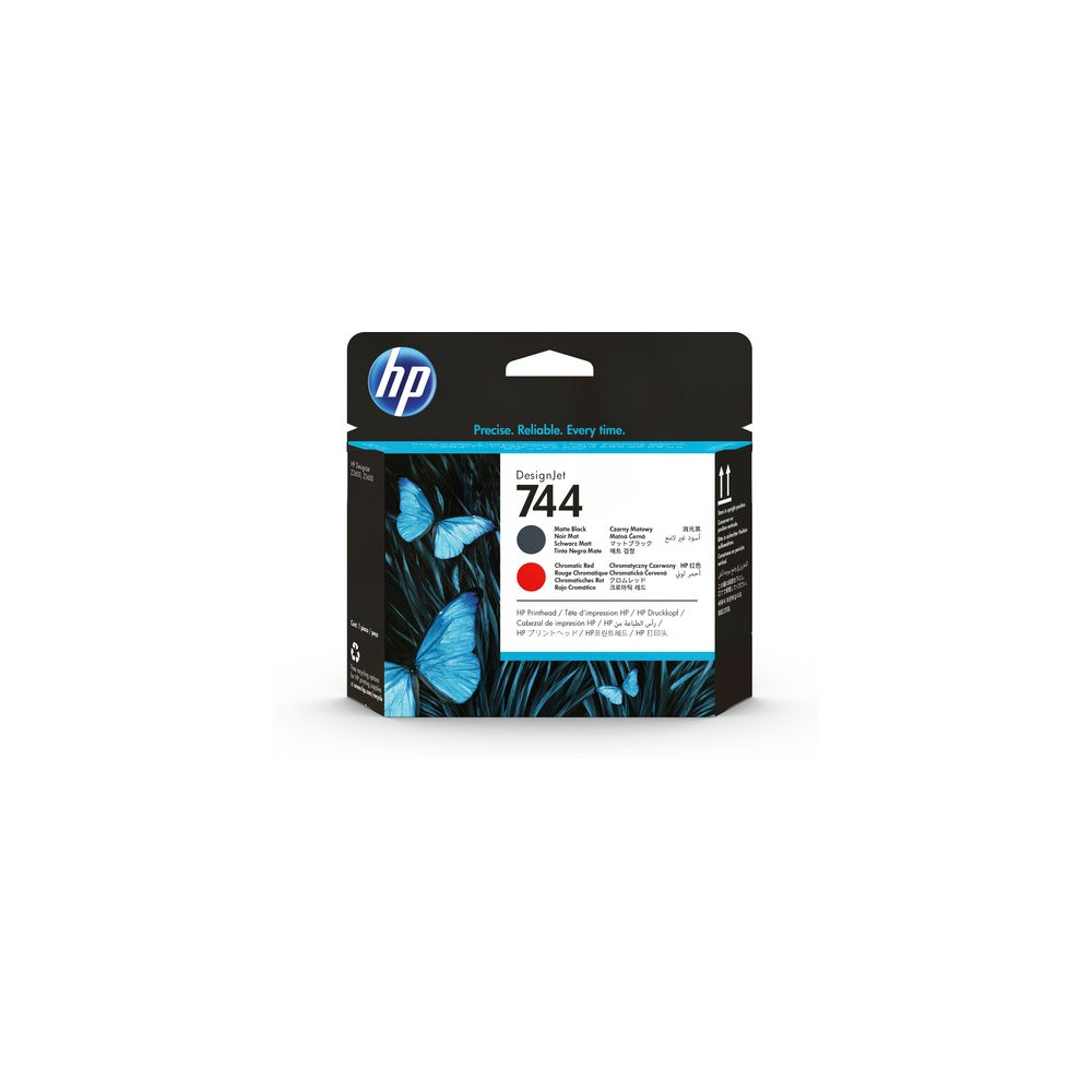 HP CART INK 744 NERO OPACO + ROSSO