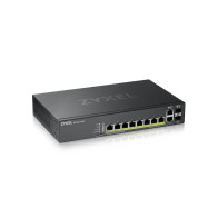 ZYXEL SWITCH MANAGED LAYER 3 LITE, 8X GB POE 180W, 2X SFP, FANLESS DESKTOP/RACK, NFLEX