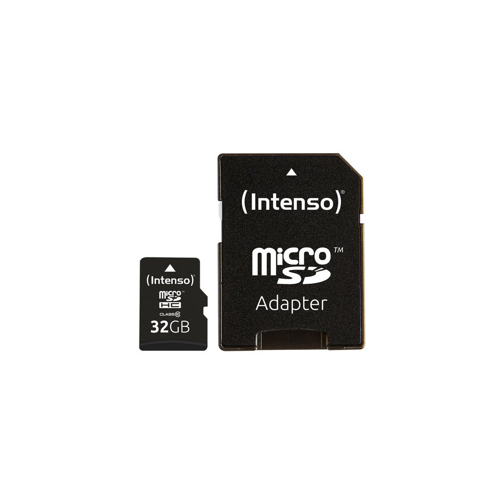 INTENSO MICRO SDHC 32GB CLASSE 10 + ADATTATORE SD