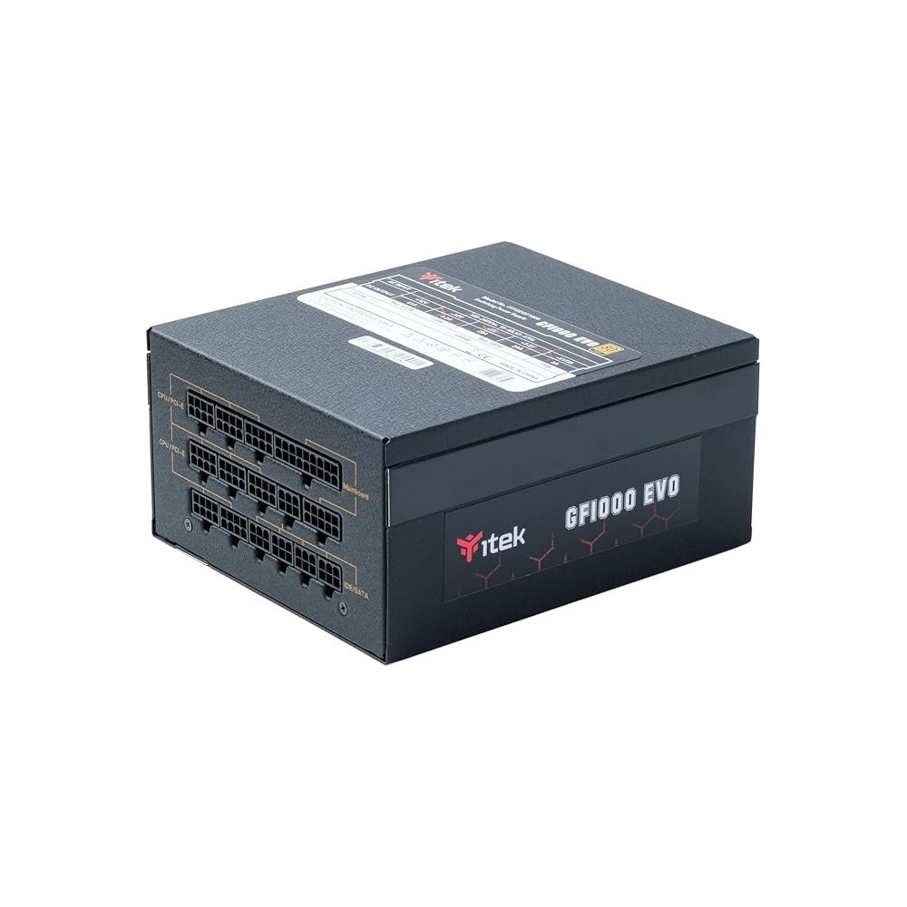 ITEK ALIMENTATORE 1000W,80PLUS PLATINUM, ATX 3.1, FDB FAN, COND GIAPPONESI, MODULARE