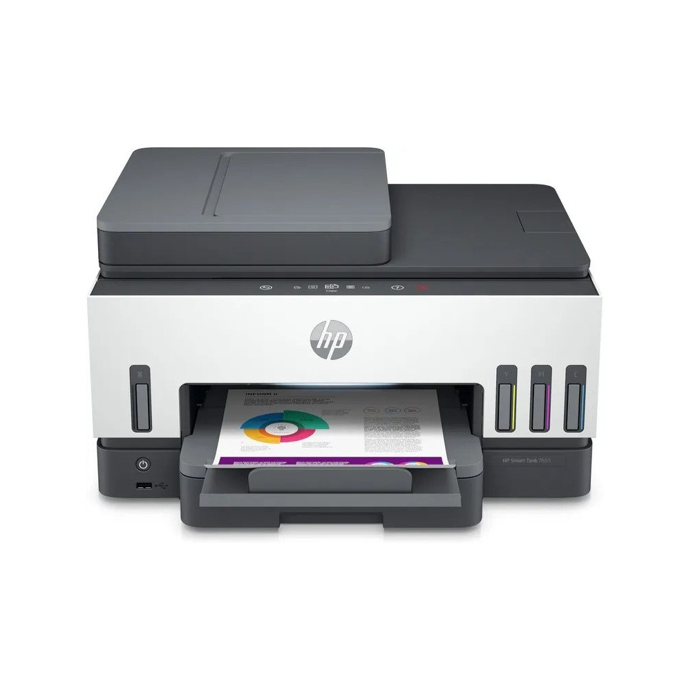 HP MULTIFUNZIONE INK A4 COLORE, SMARTANK 7605, 15PPM, ADF, FRONTE / RETRO, USB/WIFI, 4 IN 1, 3 ANNI GAR REG PRODOTTO