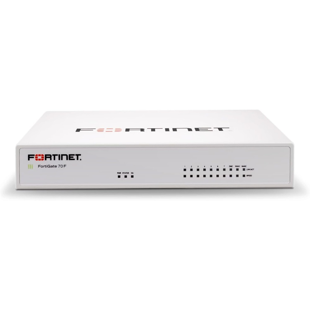 FORTIGATE-70F 10 PORTE GE RJ45 (INCLUSO 7 P. INTERNE, 2 P. WAN, 1 P. DMZ)