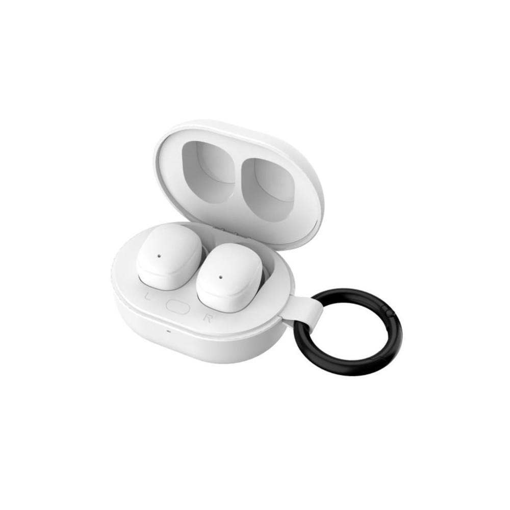 VULTECH AURICOLARI BLUETOOTH 5.3, HI-FI STEREO, CUSTODIA DI RICARICA FUNZIONE, BIANCO