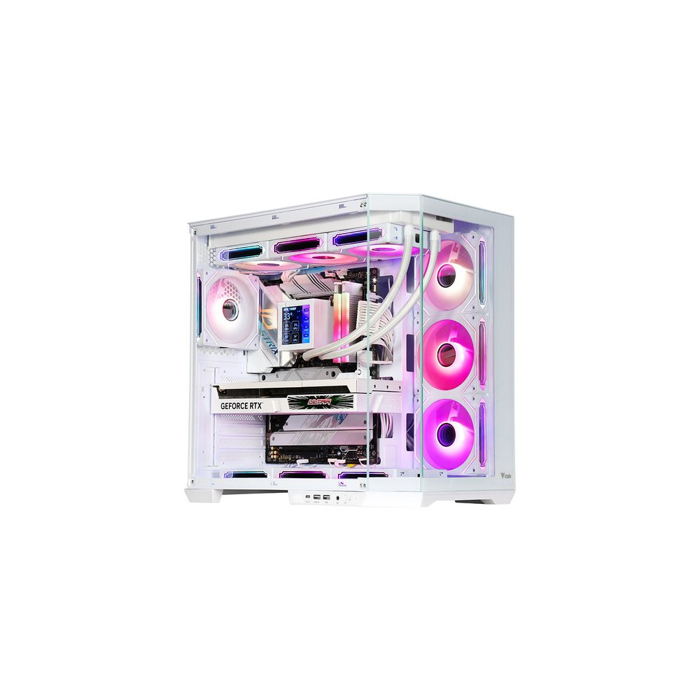 ITEK CASE DARK CAVE AKU - GAMING  TOWER, ATX, 4X12CM ARGB FAN, USB3, TYPE-C, TEMP GLASS SIDE   FRON