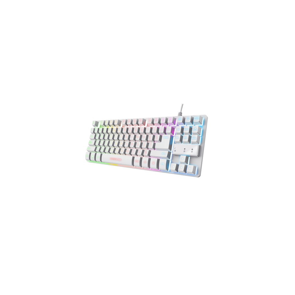 TRUST TASTIERA GXT833W THADO TKL BIANCO IT