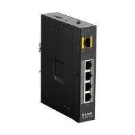D-LINK SWITCH INDUSTRIALE 5 PORTE UNMANAGED 4XGIGABIT POE+, 1XSFP