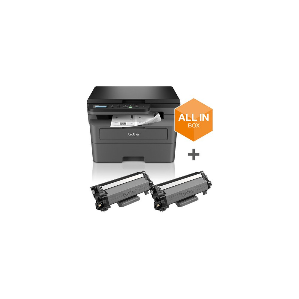 BROTHER MULTIFUNZIONE LASER A4 B/N, 32PPM, USB/WIFI, 3 IN 1, KIT TONER IN DOTAZ. 6K PAG