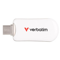 VERBATIM PEN DISK PLECTRA USB-C 3.2 GEN 1 FLASH DRIVE WHITE 64GB