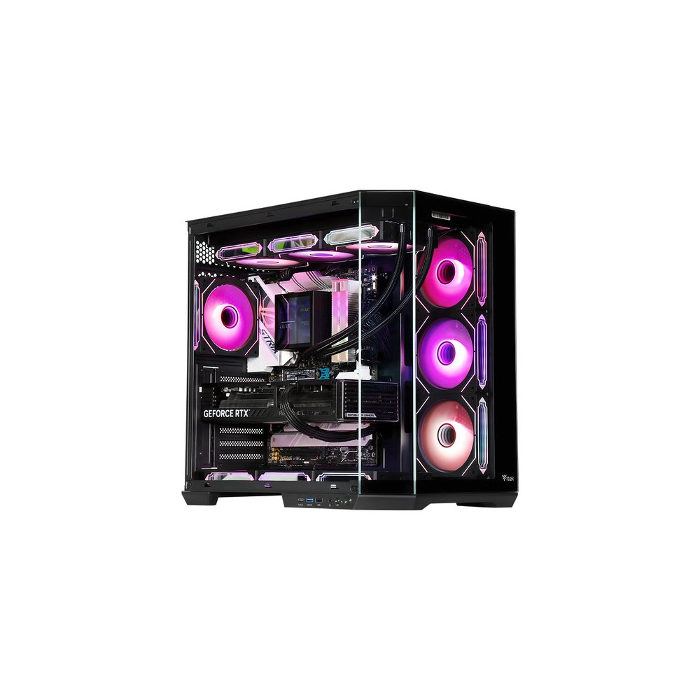 ITEK CASE DARK CAVE AKU - GAMING  TOWER, ATX, 4X12CM ARGB FAN, USB3, TYPE-C, TEMP GLASS SIDE   FRON