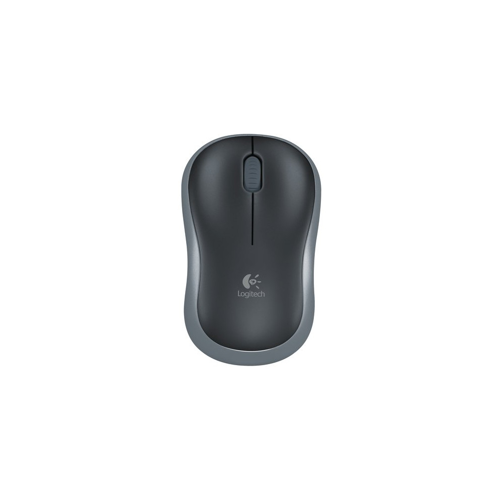 LOGITECH MOUSE WIRELESS M185 FULL-SIZE, OTTICO, USB, GRIGIO
