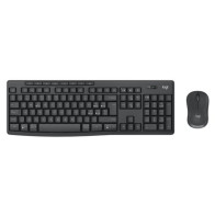LOGITECH BUNDLE TASTIERA WIRELESS+MOUSE DESKTOP MK370 SILENT COMBO, USB, LAYOUT ITA, COLORE NERO