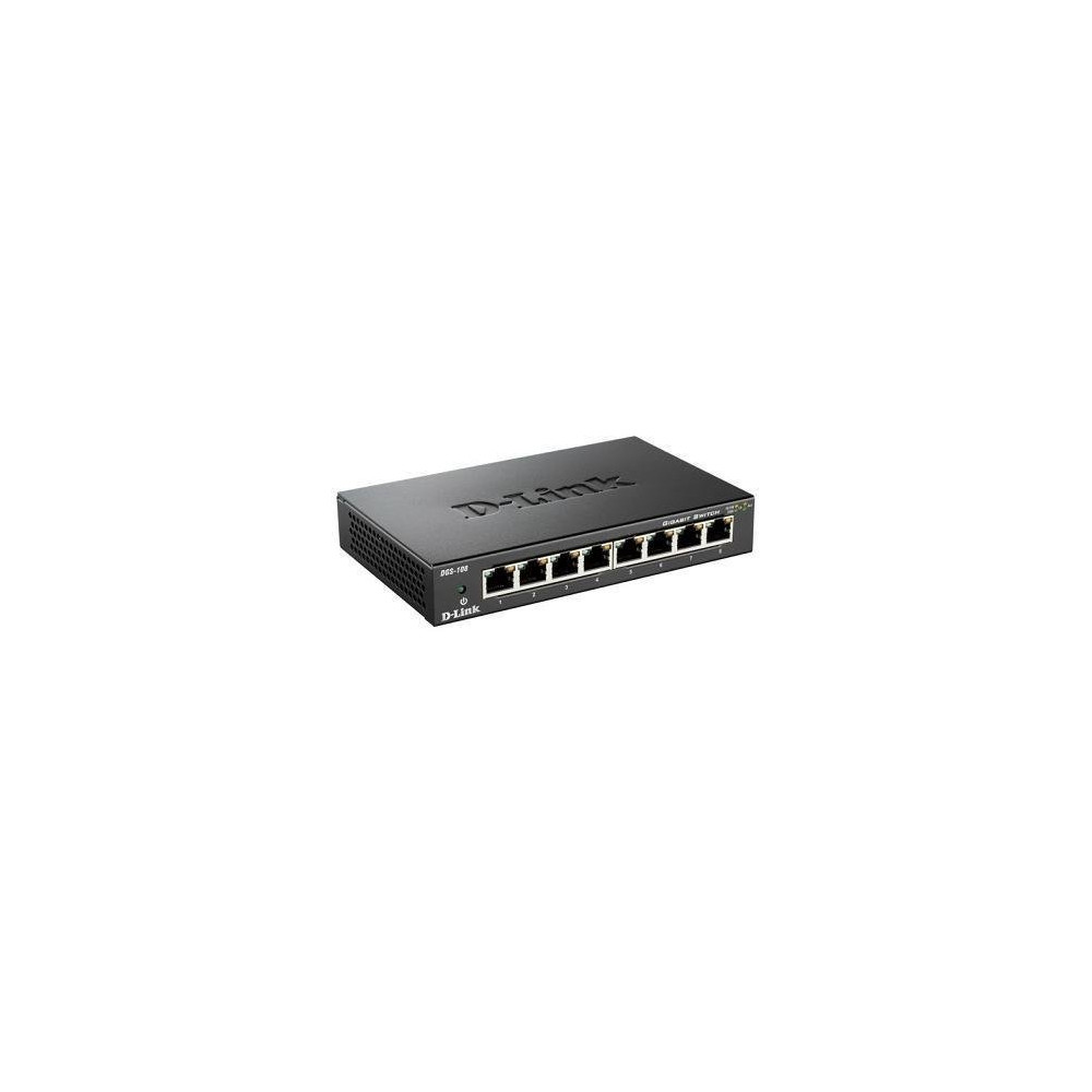 D-LINK SWITCH 8 PORTE GIGABIT CASE METALLICO
