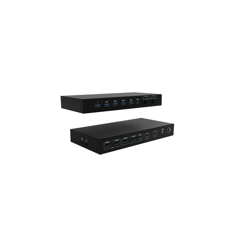 I-TEC DOCKING STATION USB-C KVM PER 3 HOSTS, DUAL DISPLAY, POWER DELIVERY 1X 92W/2X 65W