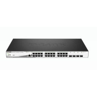 D-LINK SWITCH 24 PORTE GIGABIT POE + 4 PORTE SFP JUMBO FRAME 370W