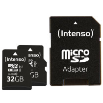 INTENSO MICRO SD UHS-I  PREMIUM CON INCL SD ADAPTER 32GB CONFEZIONE DA 2 PEZZI