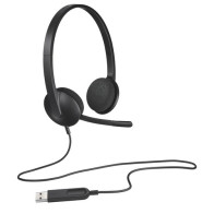 LOGITECH CUFFIE CON MICROFONO H340, USB