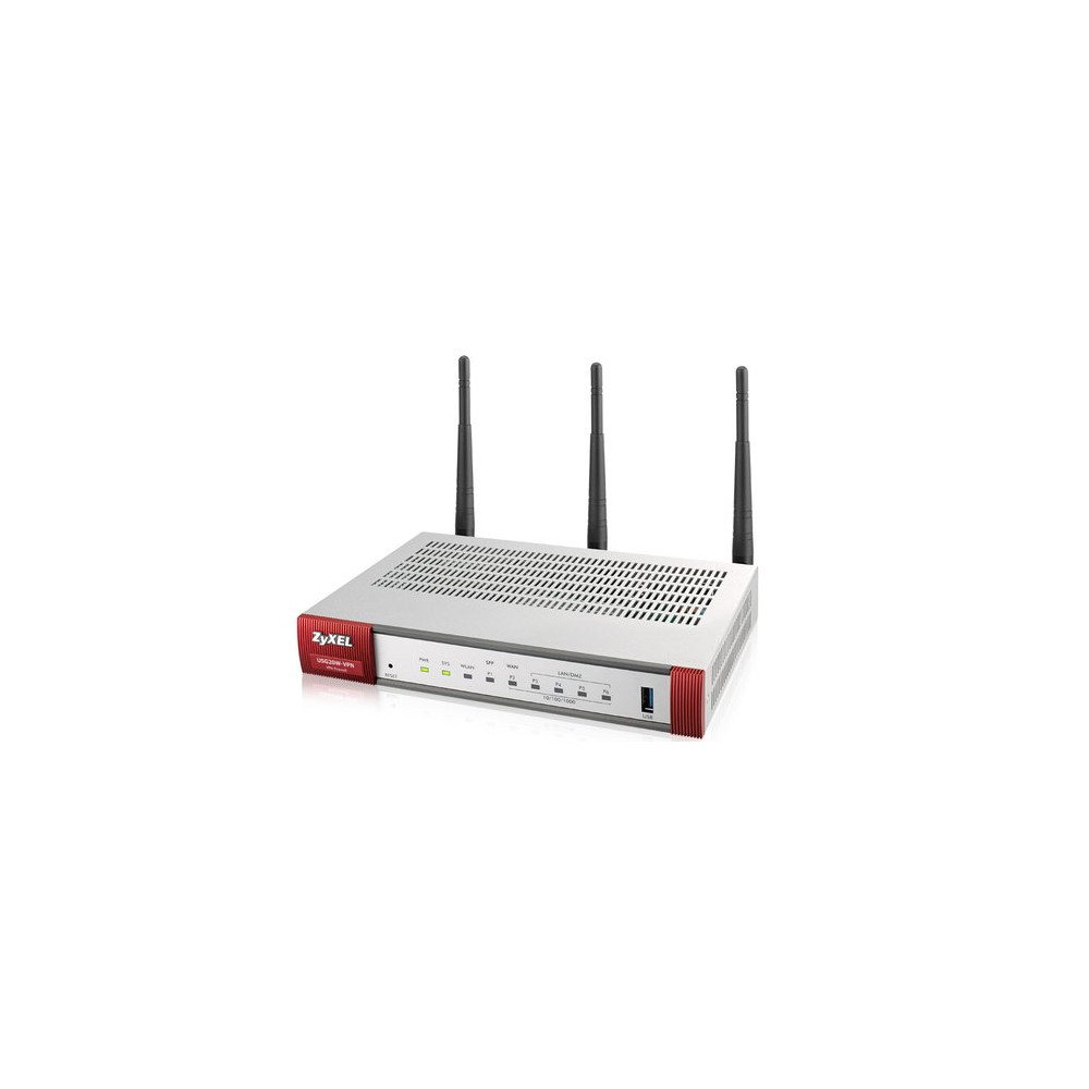 ZYXEL FIREWALL VPN SECURITY GATEWAY 20W, 1xWAN, 4xLAN, 1xSFP, 1xUSB, VPN: 10 IPSec/L2TP, 5 SSLVPN