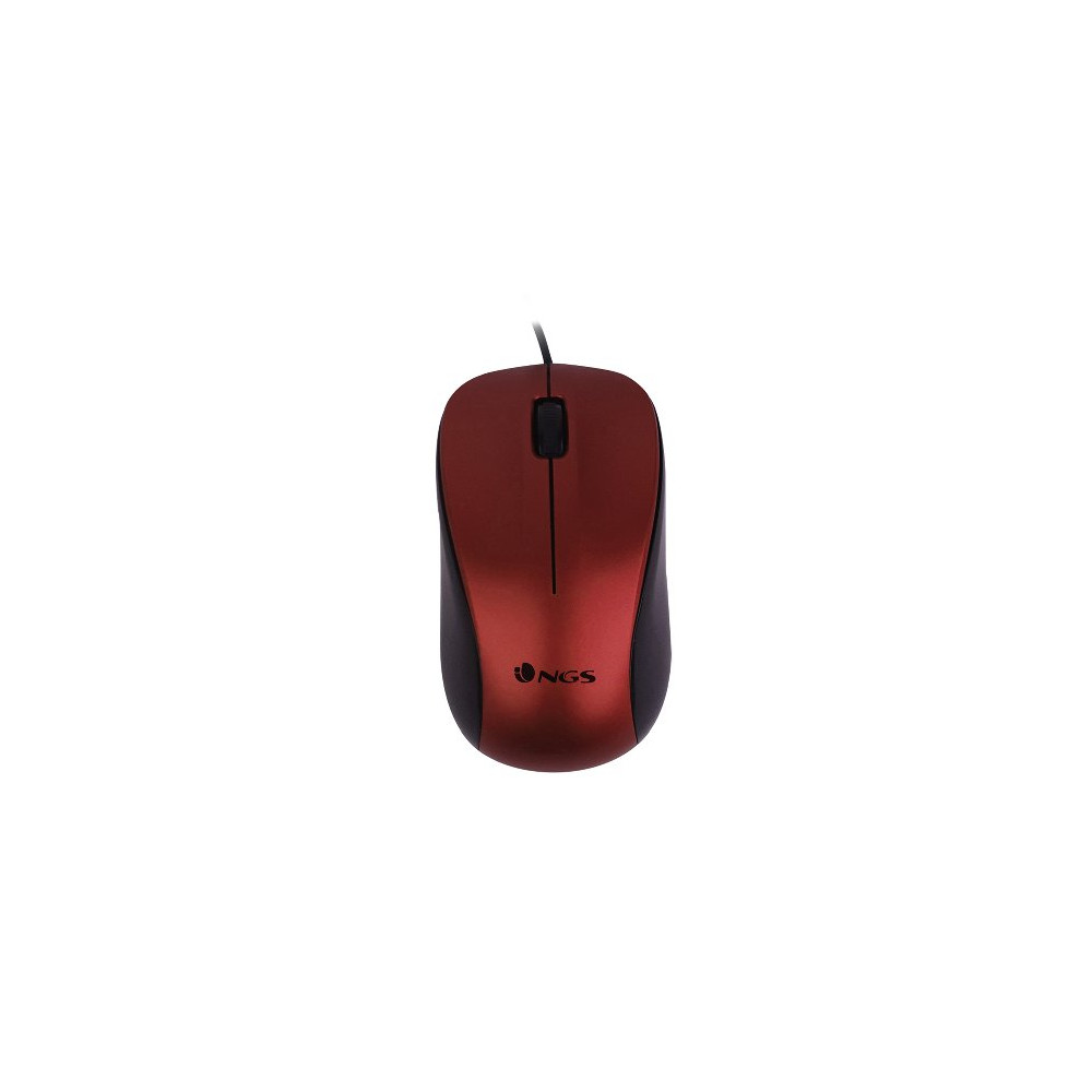 NGS MOUSE OTTICO 1200 DPI CON FILO ROSSO