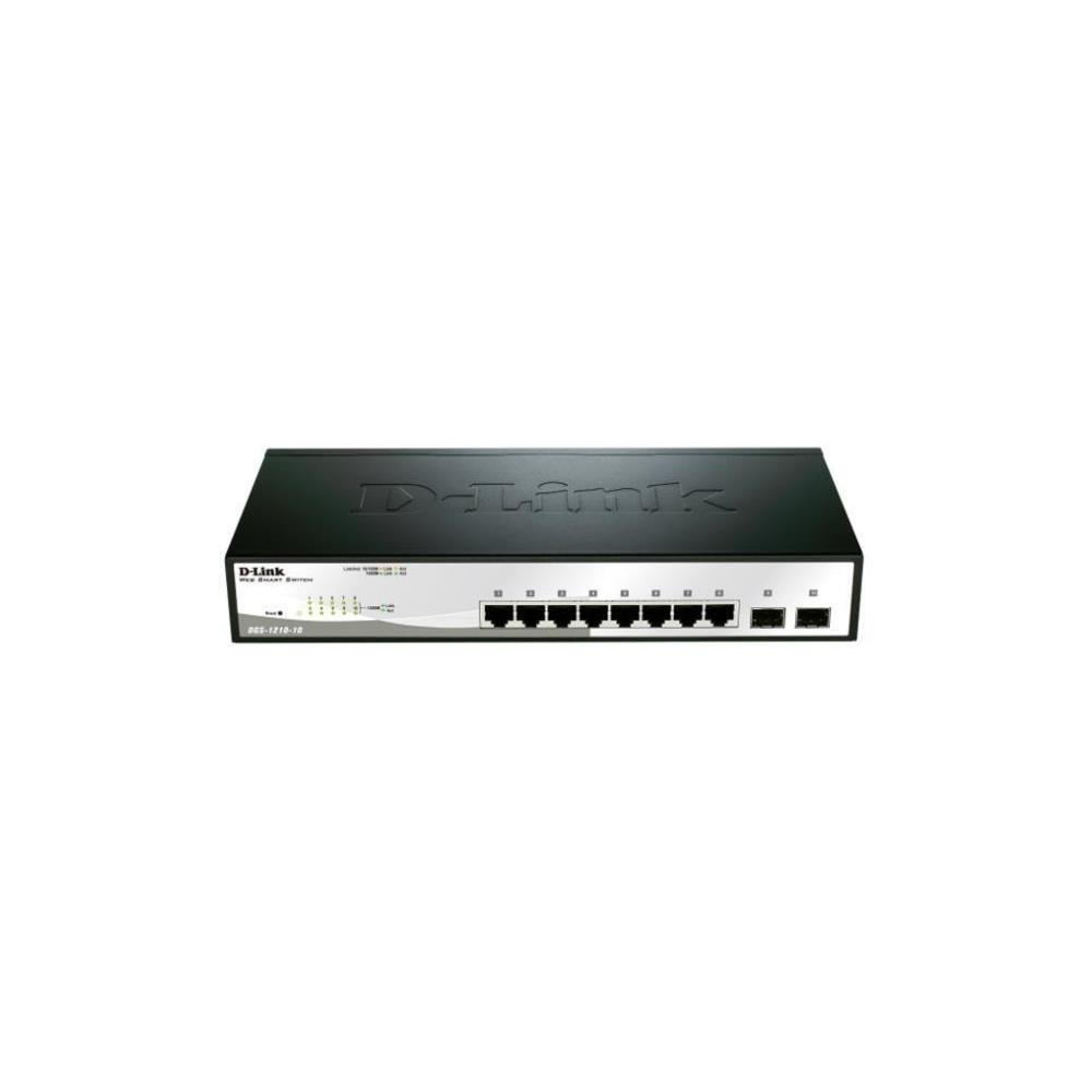 D-LINK SWITCH 8 PORTE GIGABIT + 2 PORTE SFP SMART+