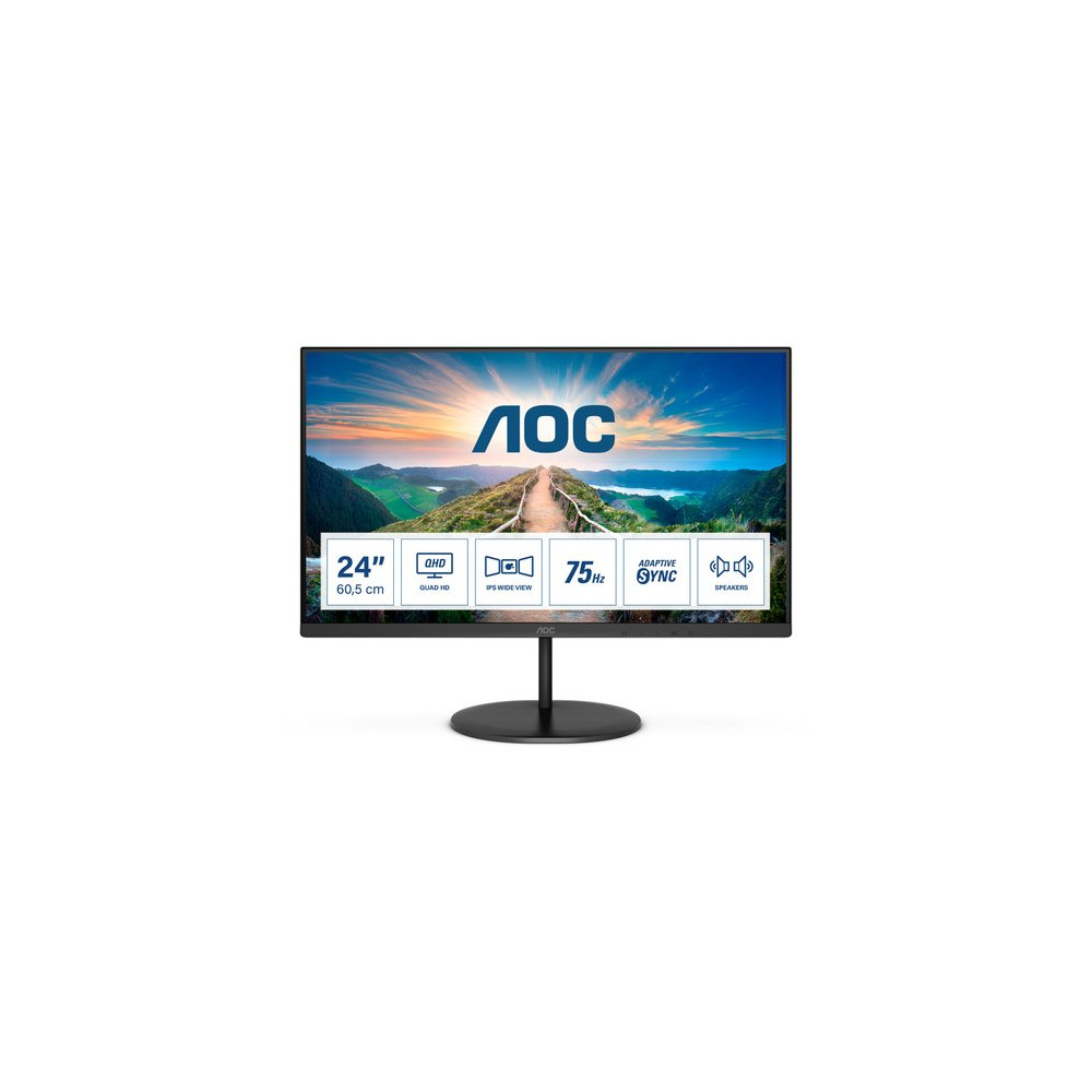 AOC MONITOR 23,8 LED IPS QHD 16:9 4MS 250 CDM, DP/HDMI, MULTIMEDIALE