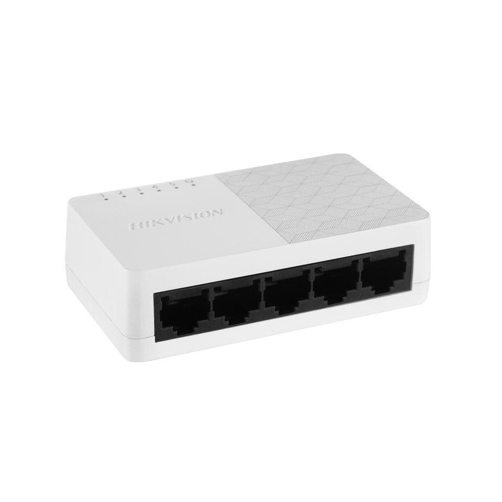HIKVISION SWITCH L2, UNMANAGED, 5 10/100M RJ45 PORTS, DESKTOP PLASTIC SWITCH