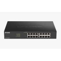 D-LINK SWITCH 16 PORTE GIGABIT SMART MANAGED, FANLESS, 802.1Q VLAN, 802.1p QoS, 11 RACKMOUNT INSTALLATION