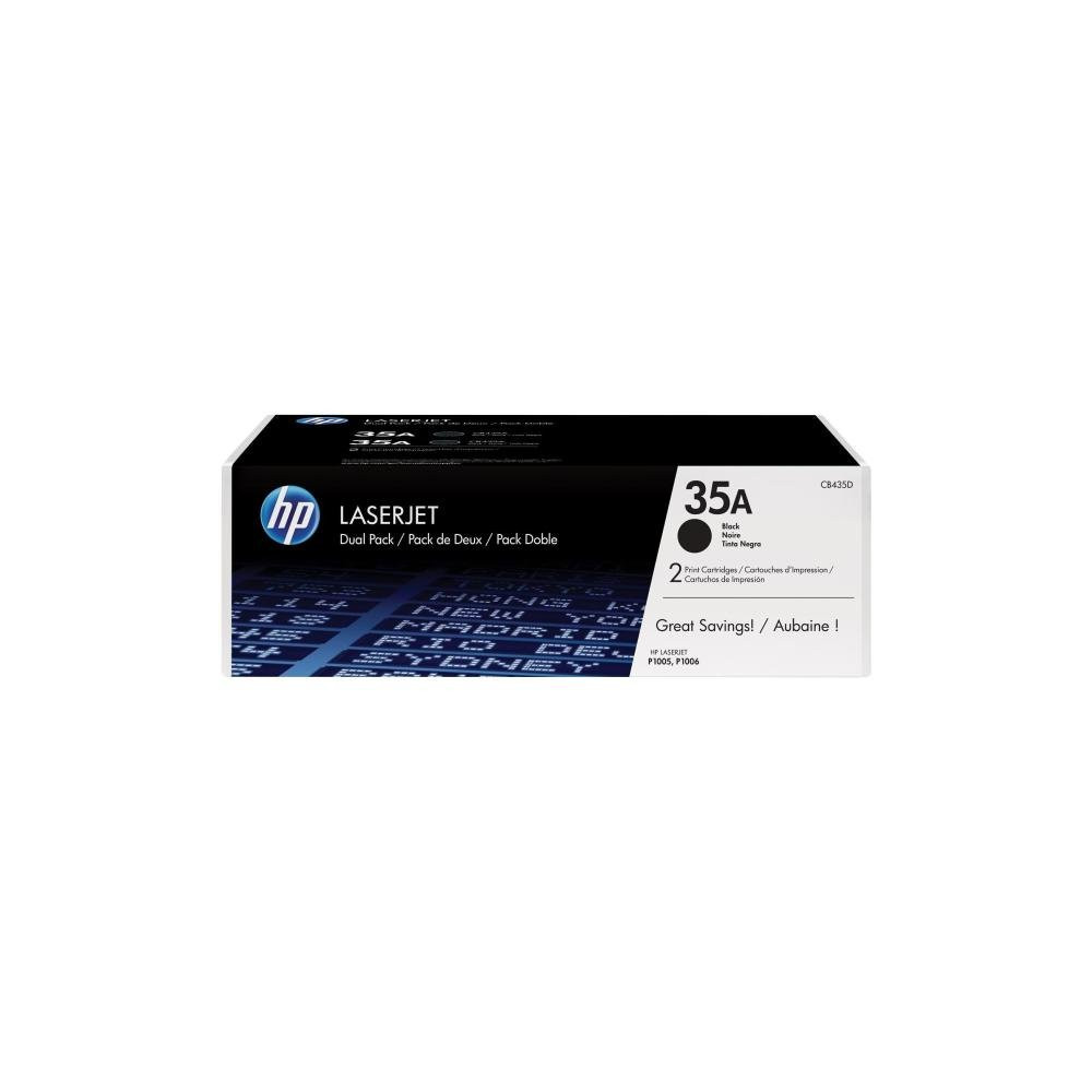 HP TONER NERO CONF.2 PZ CB435A PER LJ P1005/P1006