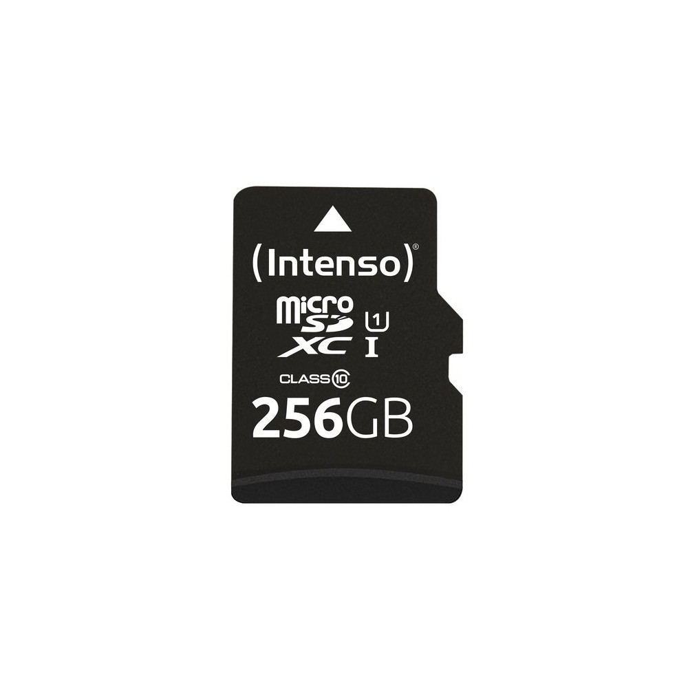 INTENSO MEMORY CARD MICRO SD 256GB UHS-I PREMIUM Up to 90 Mb/s