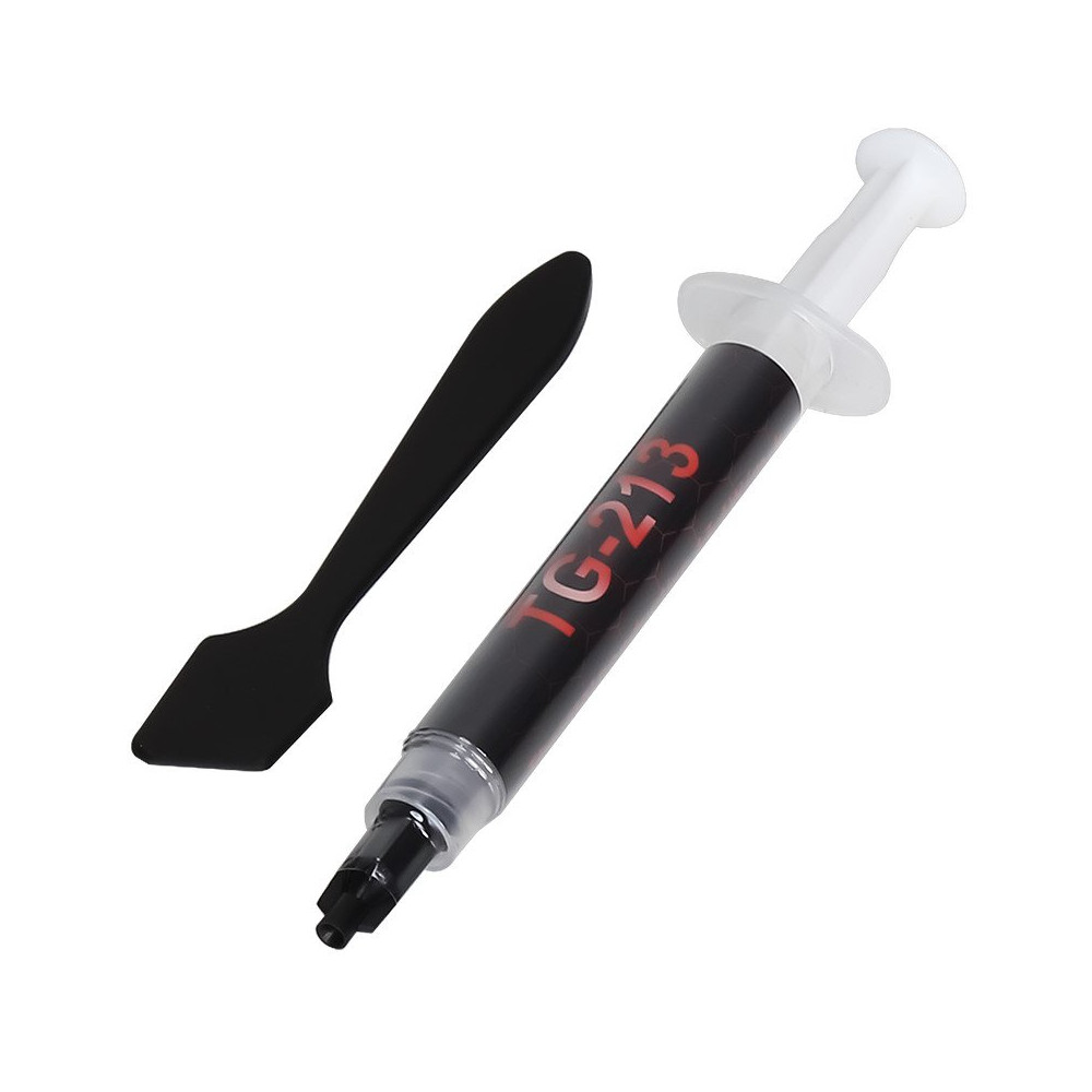 ITEK PASTA TERMICA TG-213 - SIRINGA DA 2G CON SPATOLA, GRAY, EXTREME PERFORMANCE (13.4 W/MK)