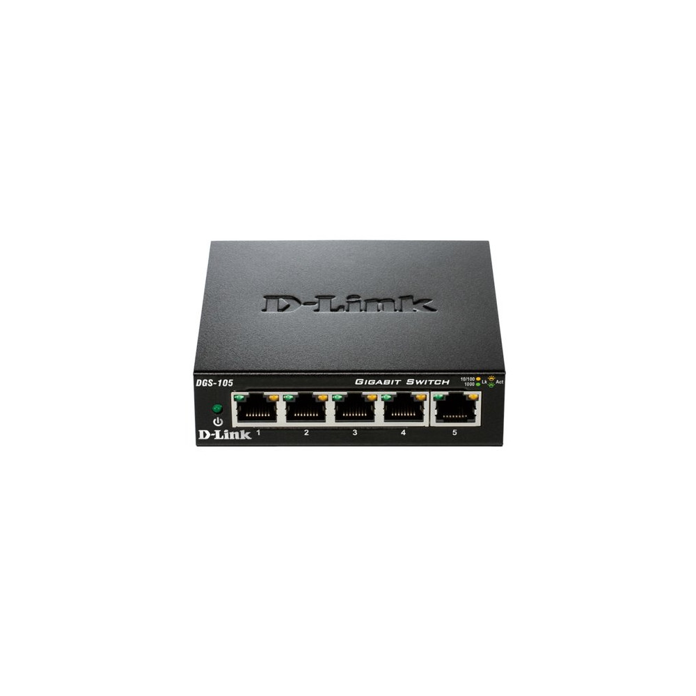 D-LINK SWITCH 5 PORTE GIGABIT CASE METALLICO