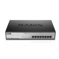 D-LINK SWITCH 8 PORTE GIGABIT POE DESKTOP RACK MOUNTABLE