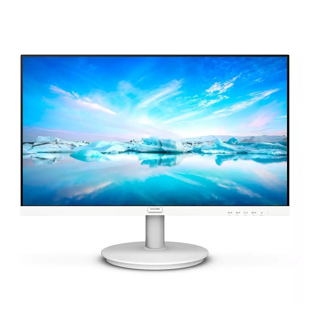 PHILIPS MONITOR 23,8 LED IPS 16:9 FHD 4MS 250 CDM, INCLINABILE, VGA/HDMI, MULTIMEDIALE, BIANCO