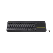 LOGITECH KEYBOARD TASTIERA QWERTY ITALIANA WIRELESS k400 PLUS NERA 0 PLUS BLACK