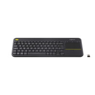 LOGITECH KEYBOARD TASTIERA QWERTY ITALIANA WIRELESS k400 PLUS NERA 0 PLUS BLACK