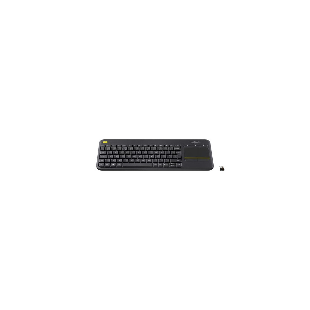 LOGITECH KEYBOARD TASTIERA QWERTY ITALIANA WIRELESS k400 PLUS NERA 0 PLUS BLACK