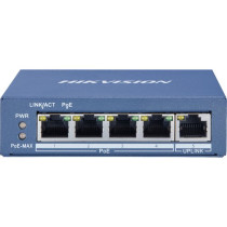 HIKVISION SWITCH 4 PORT GIGABIT UNMANAGED POE SWITCH  1 GIGABIT RJ45 UPLINK PORT, 802.3AF/AT, POE PO